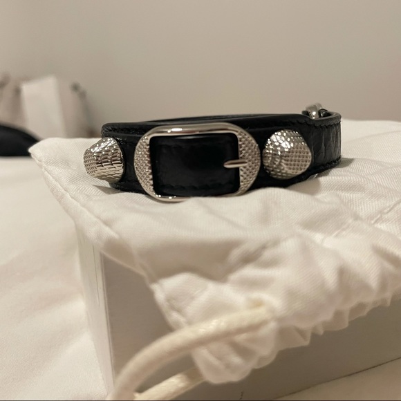 BALENCIAGA Arena wrap bracelet - black/silver - Picture 7 of 10